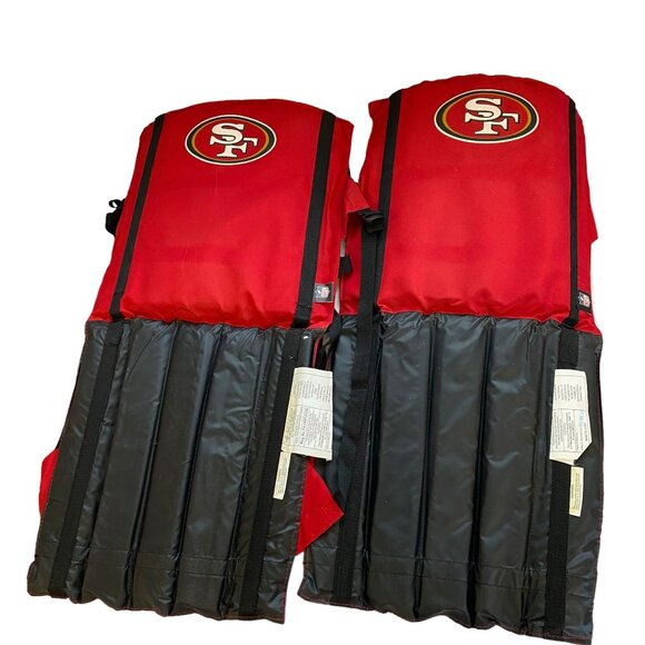 San Francisco 49ers Coleman Portable Stadium Seat Packable Carry Strap NFL Logo - Picture 11 of 12